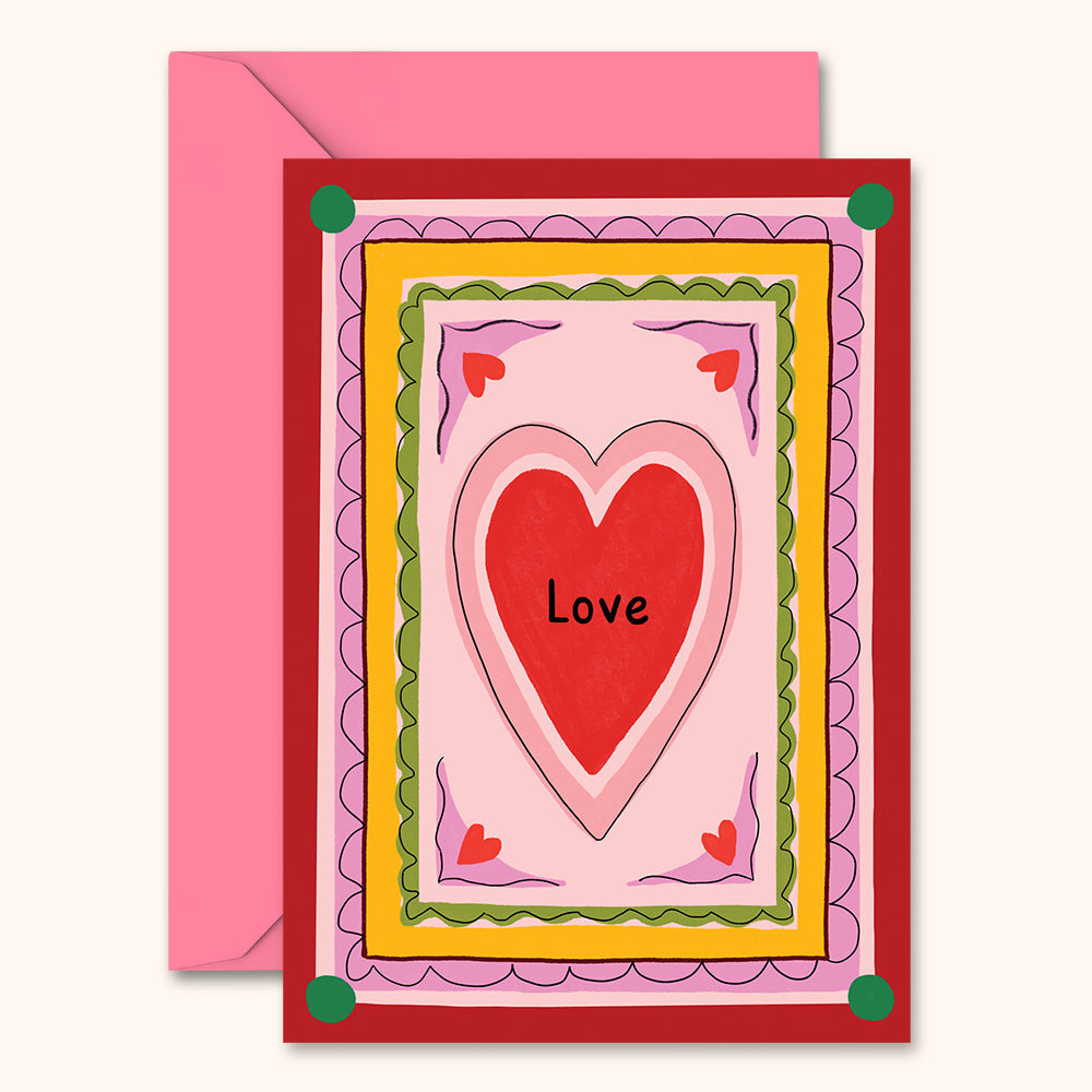 Anniversary Card - Love Geometric Pattern | Wholesale