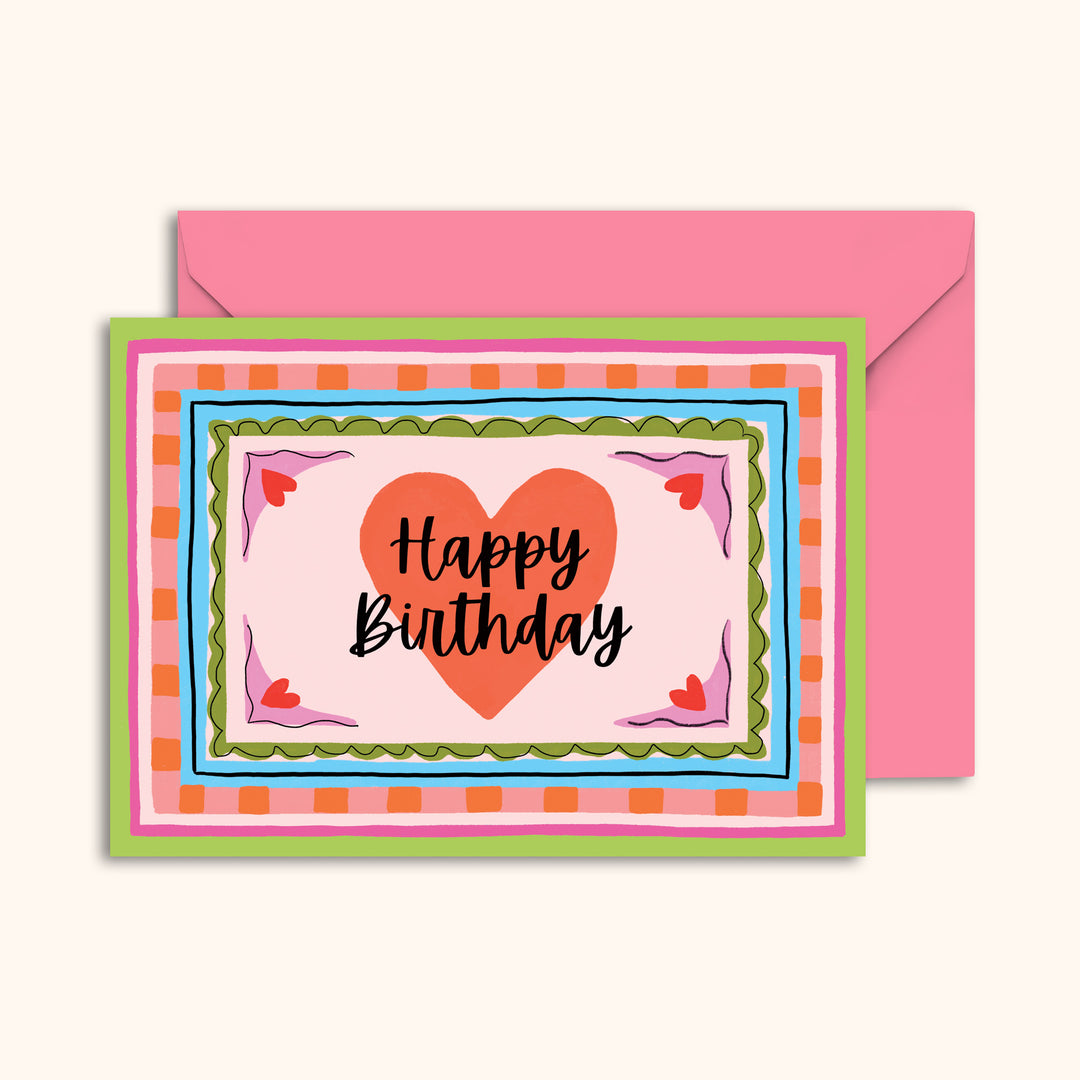Happy Birthday Heart Card | Wholesale