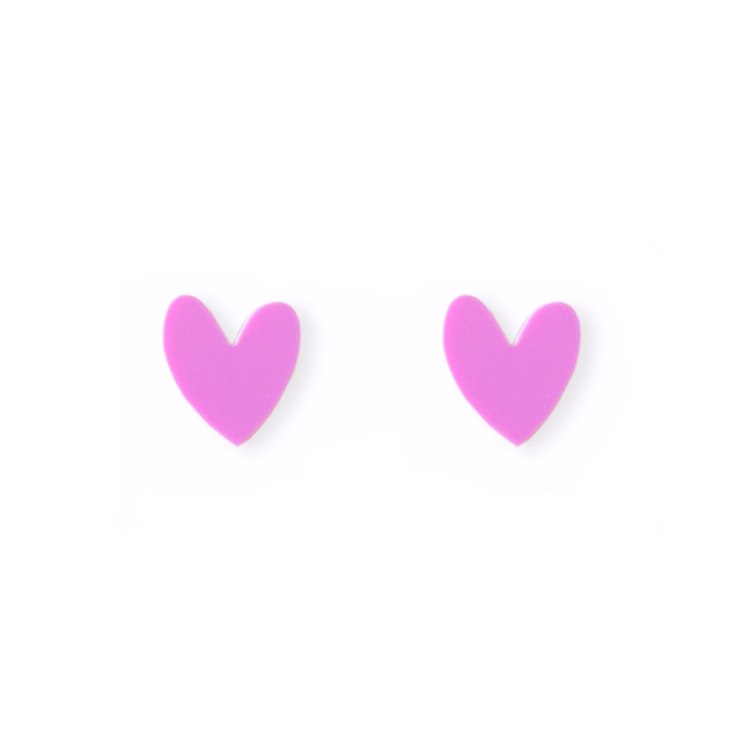 Hearts Stud Earrings | Multiple Colours