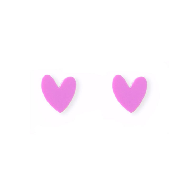 Hearts Stud Earrings | Multiple Colours