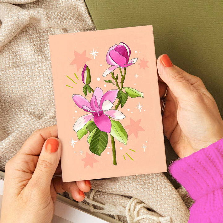 Magnolia Card Peach