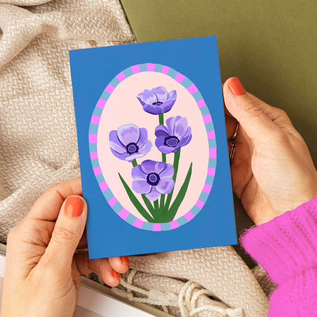 Anemone Greetings Card | Wholesale