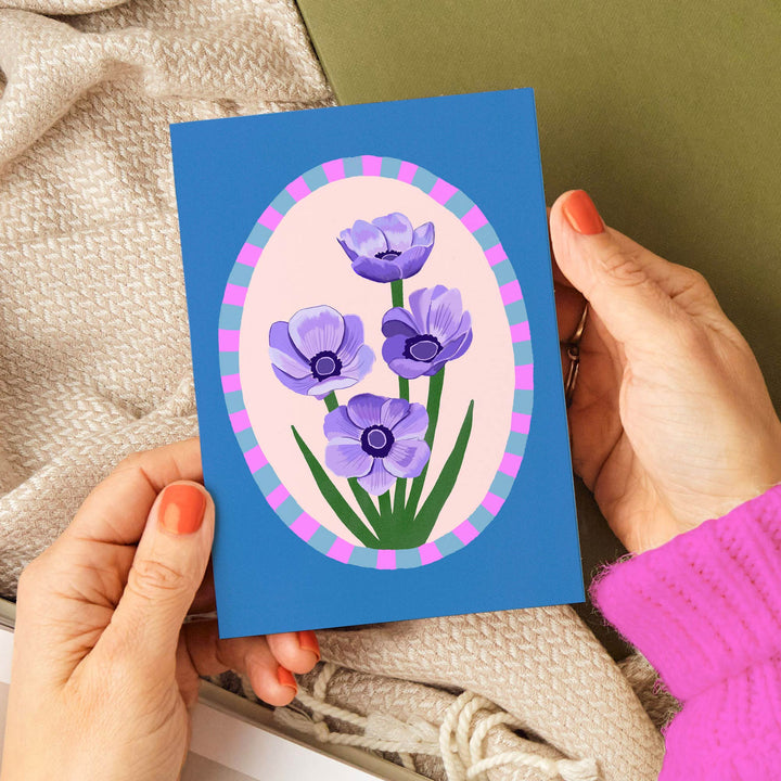 Anemone Greetings Card | Wholesale
