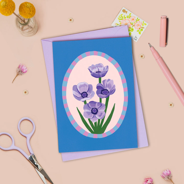 Anemone Greetings Card | Wholesale