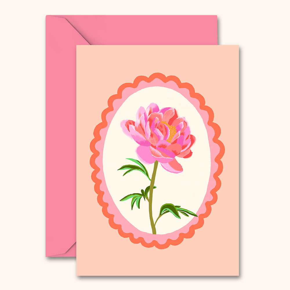 Peony Floral Card | Wholesale