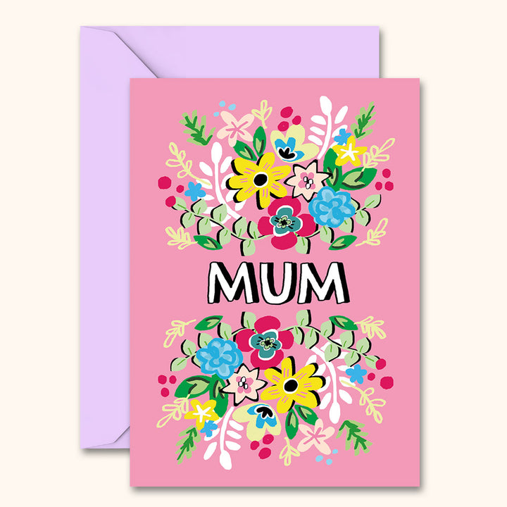 Mother's Day Floral Illustrated Card