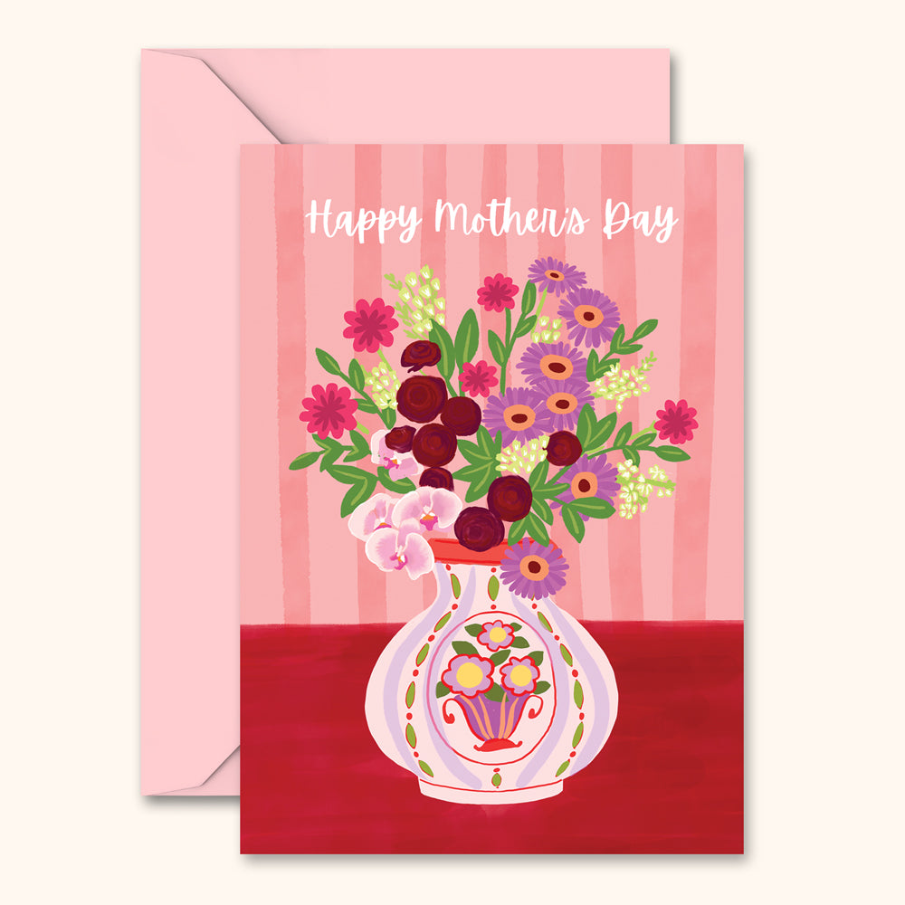 Mother's Day Card - Floral Vase