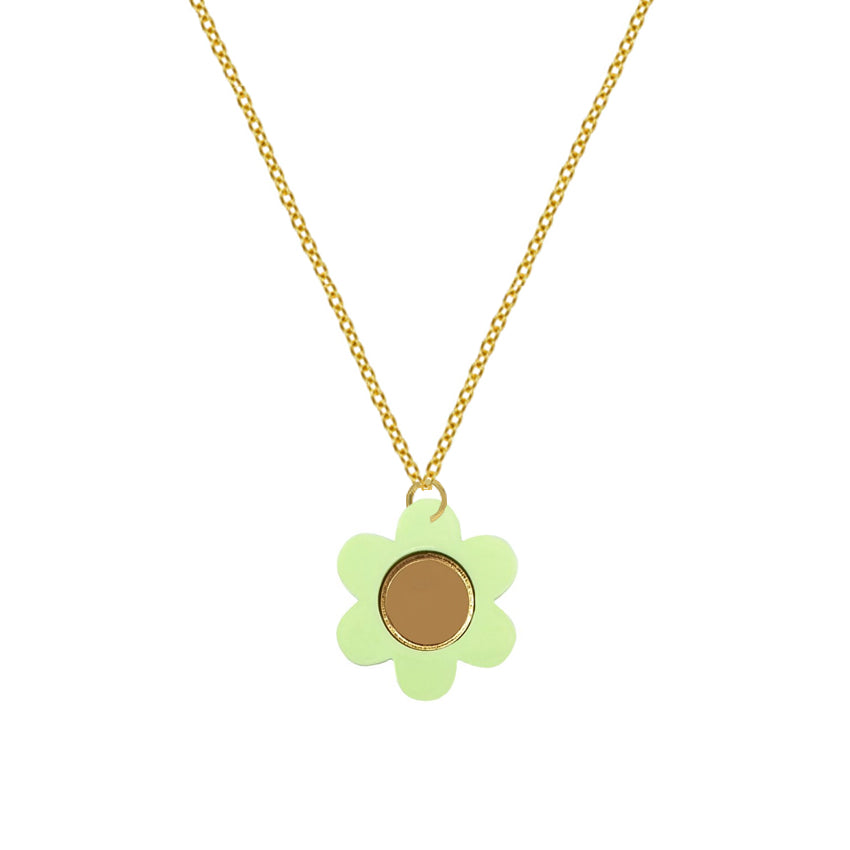 BUY Coconut Wood Flower Necklace ON SALE NOW! - Wooden Earth