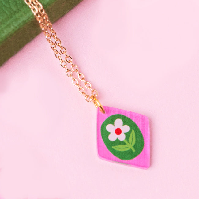 Floral Charm Pendant Necklaces