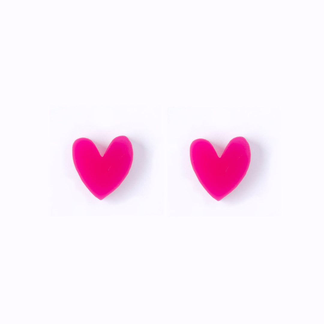 Hearts Stud Earrings | Multiple Colours