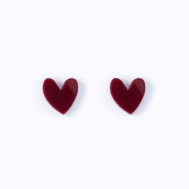 Hearts Stud Earrings | Multiple Colours