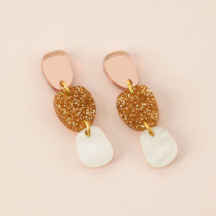 Lily Dangle Earrings in Gold