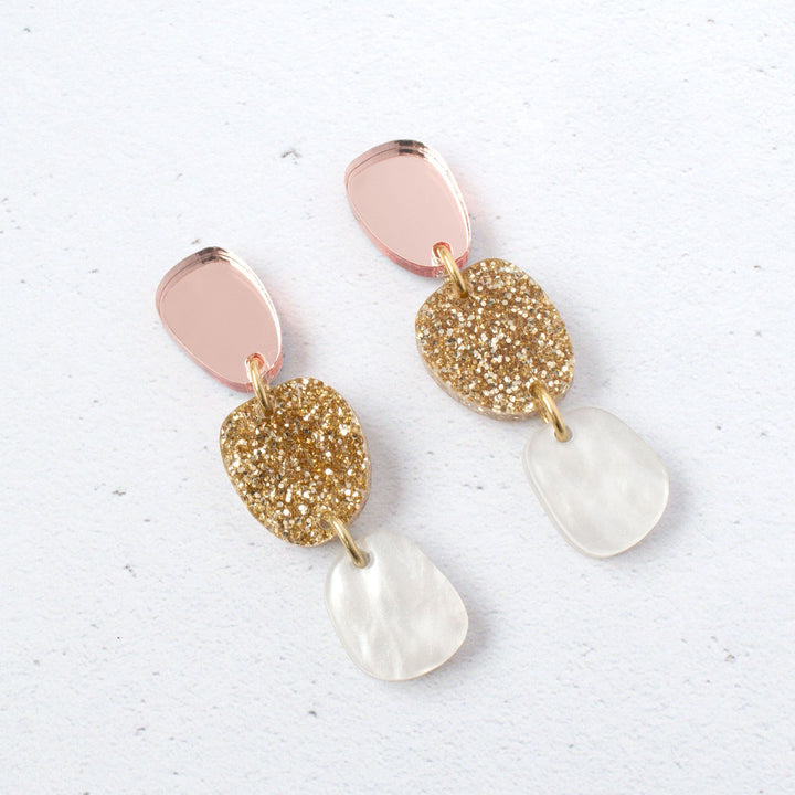Lily Dangle Earrings in Gold