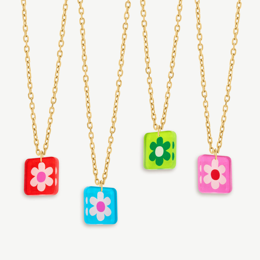 Daisy Charm Pendant Necklaces