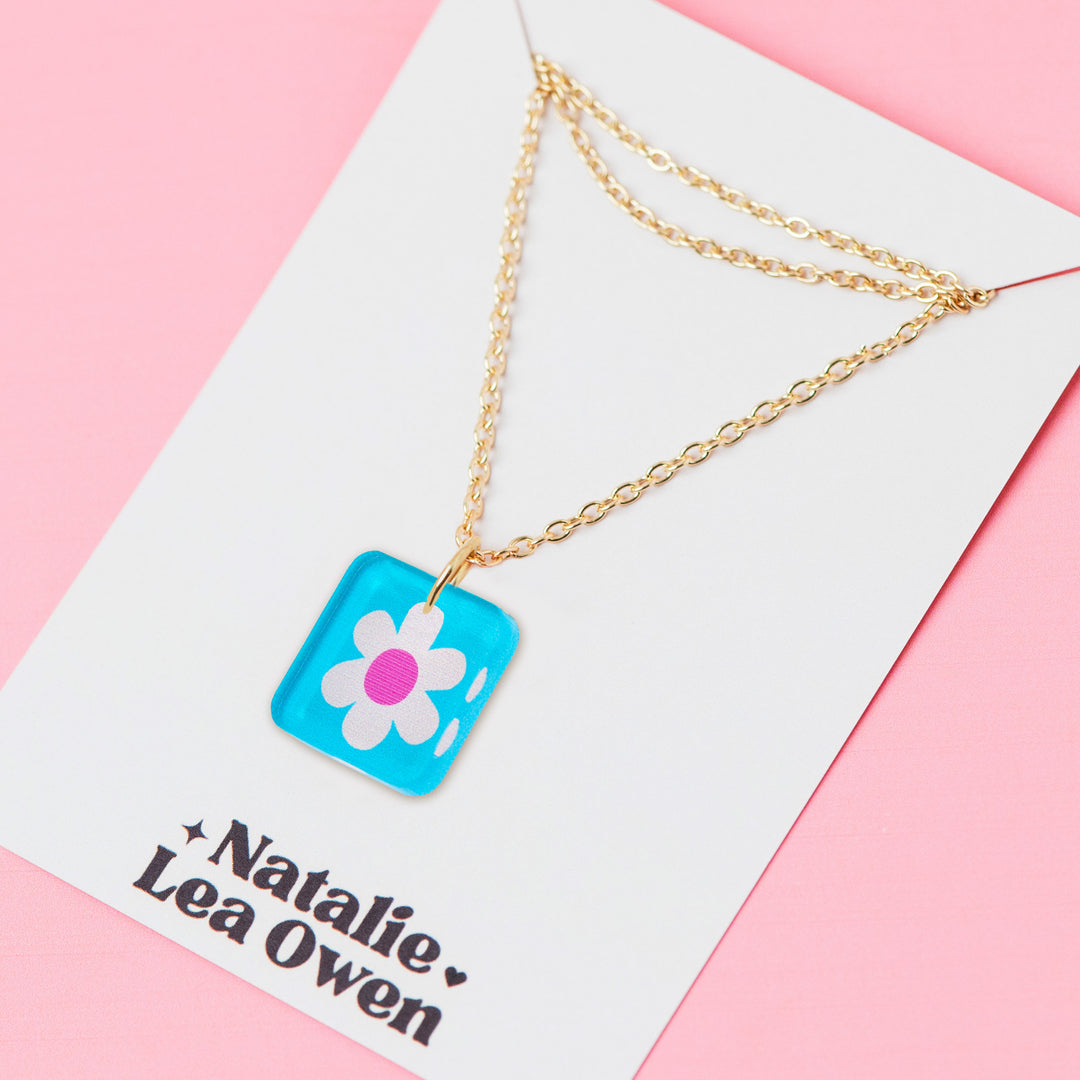 Daisy Charm Pendant Necklaces
