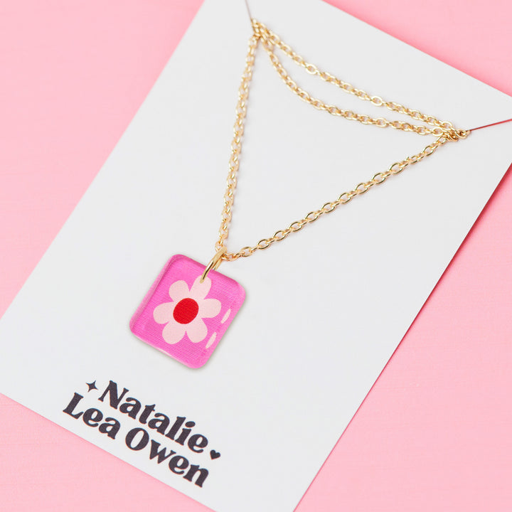 Daisy Charm Pendant Necklaces