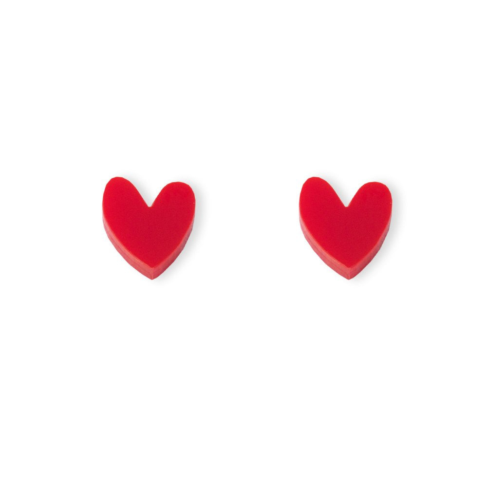 Hearts Stud Earrings | Multiple Colours