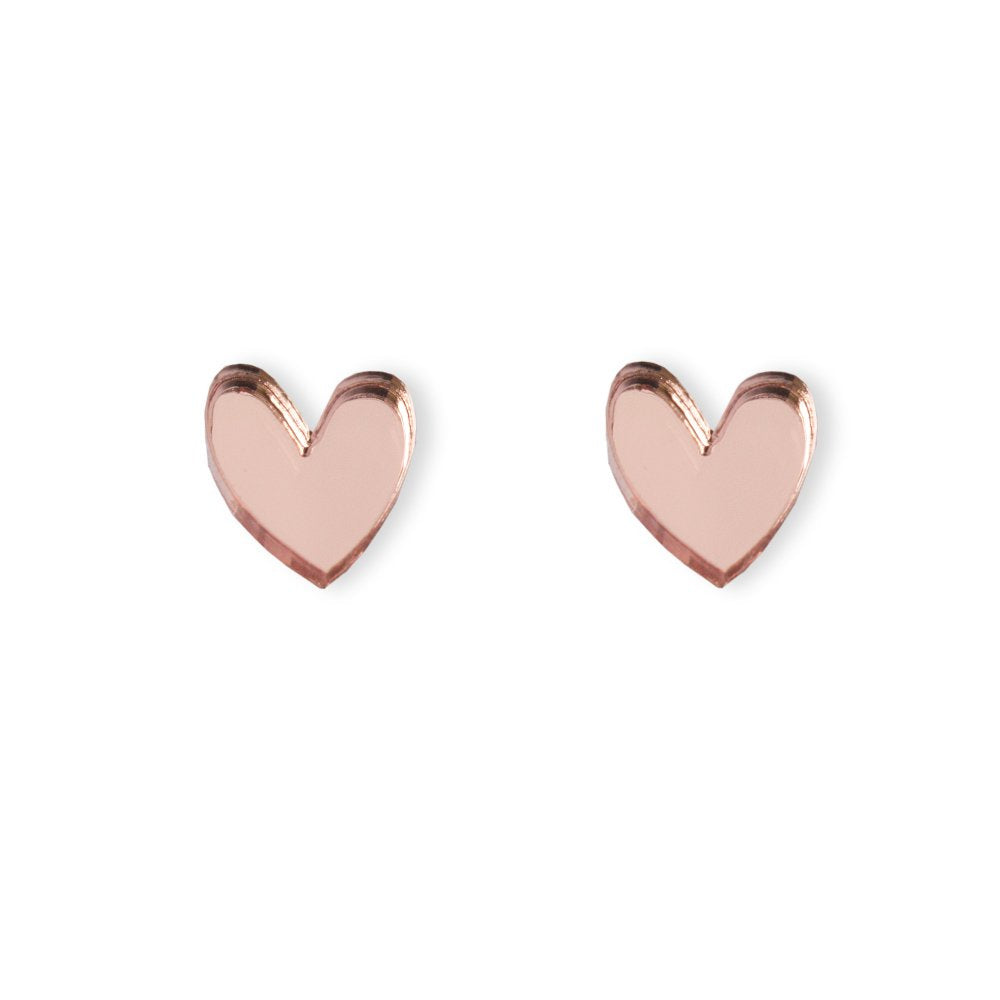 Hearts Stud Earrings | Multiple Colours