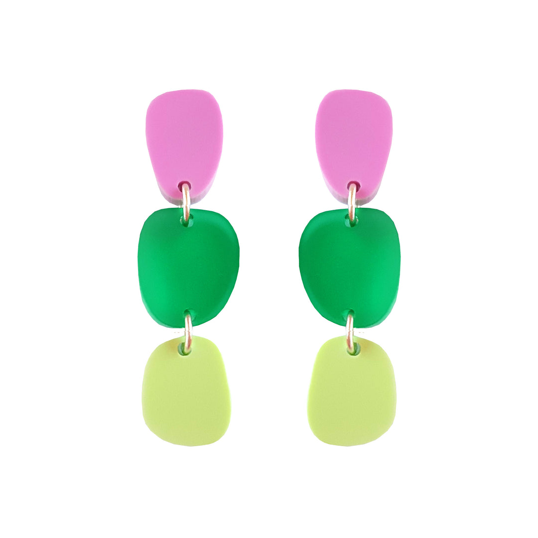 Lily Dangle Earrings in Green