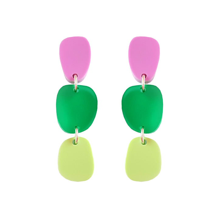 Lily Dangle Earrings in Green